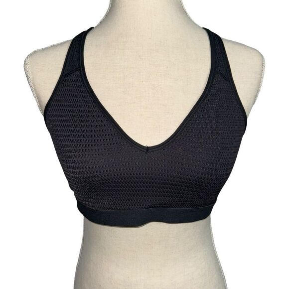 Victoria Secret Solid Black Wireless Slip on V Neck Racerback Bra size L - Picture 9 of 9
